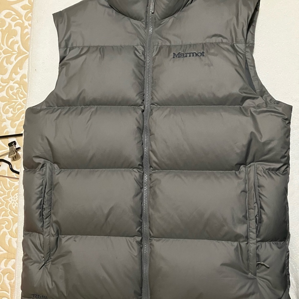 Marmot Gray Puffer Vest